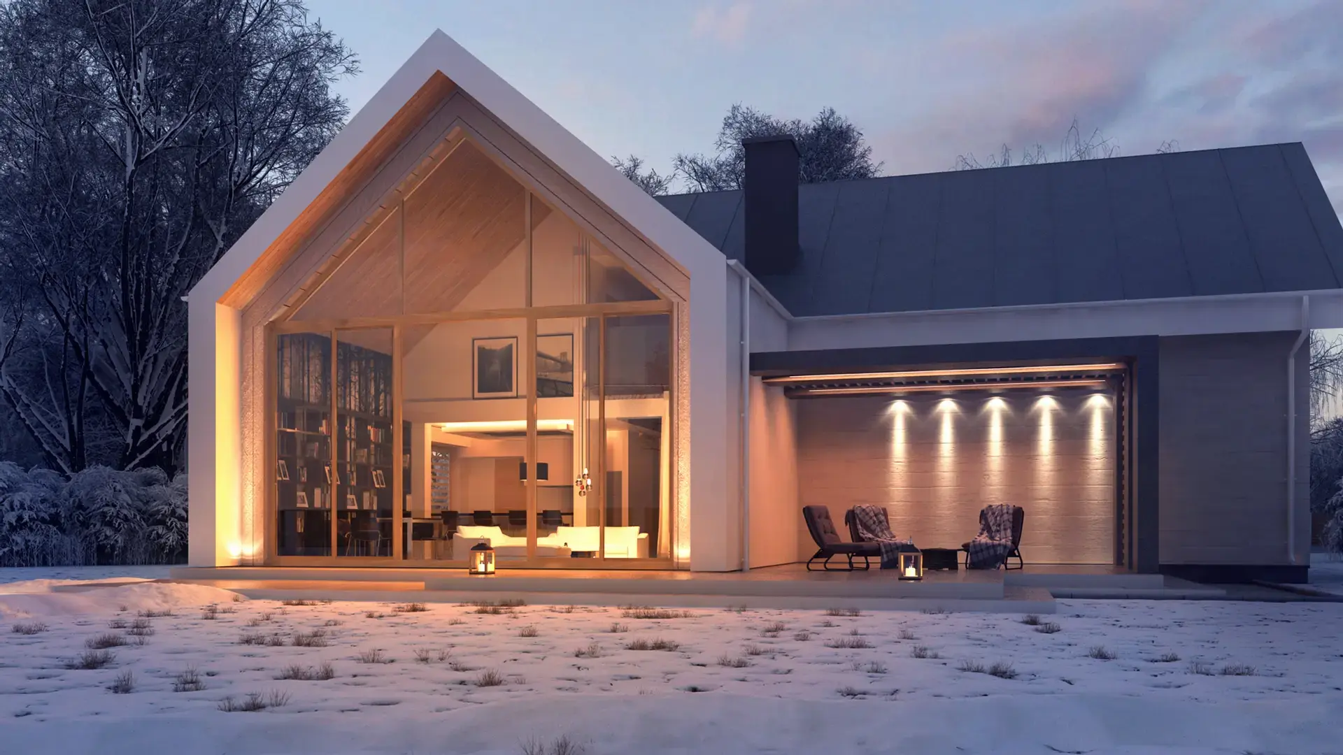 Wizualizacja domu Z357 D EcoDom