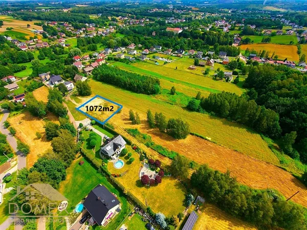 Działka 1072 m² - Mszana