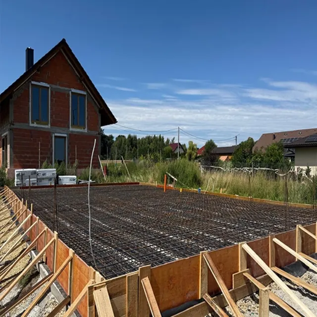 Budowa domu jednorodzinnego w Żorach — fundament na gruncie pogórniczym